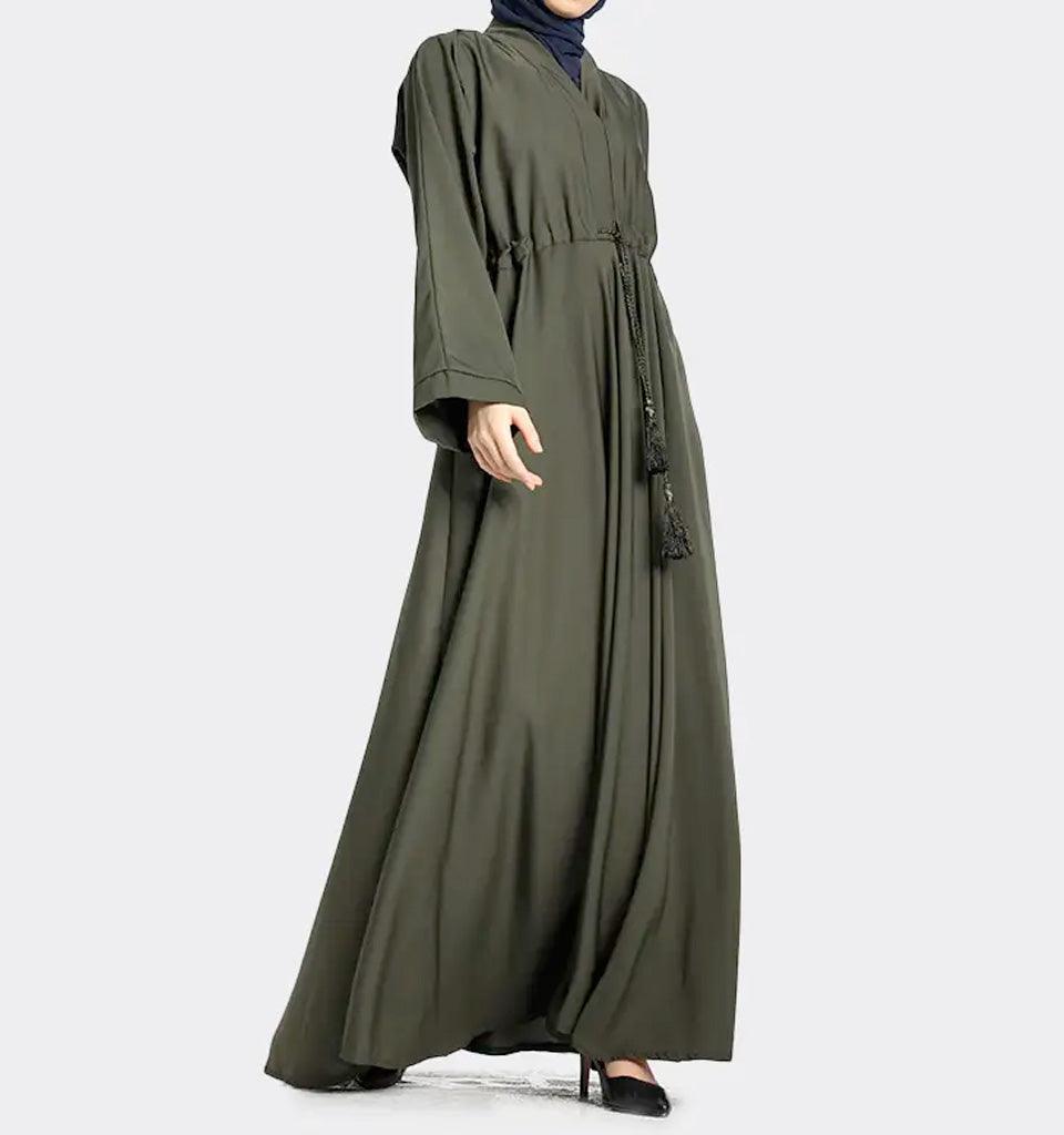 Khaki Fozia Abaya - Islamic Pixels