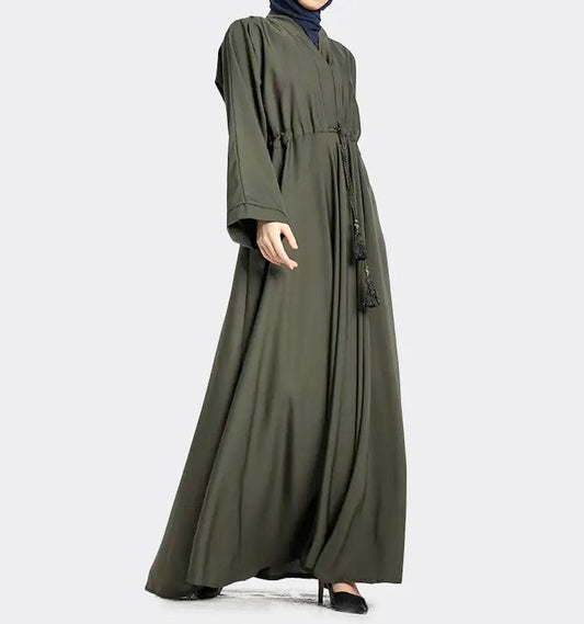 Khaki Fozia Abaya - Islamic Pixels