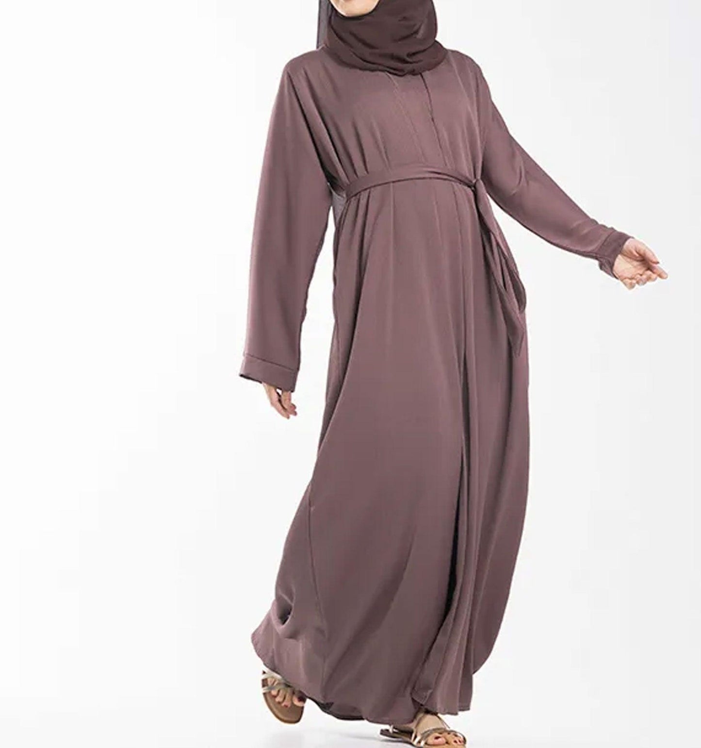 Mauve Akilah Abaya - Islamic Pixels