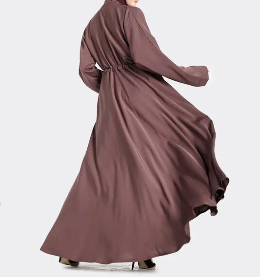 Mauve Fozia Abaya - Islamic Pixels