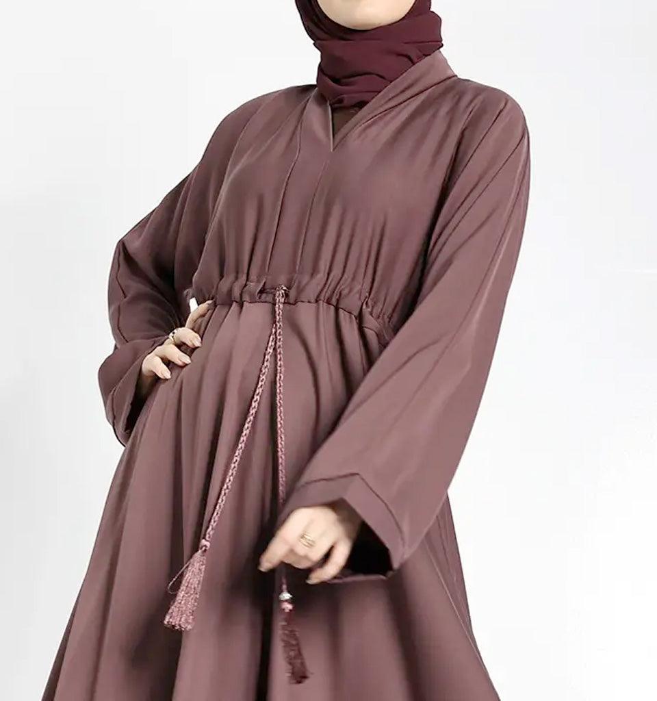 Mauve Fozia Abaya - Islamic Pixels