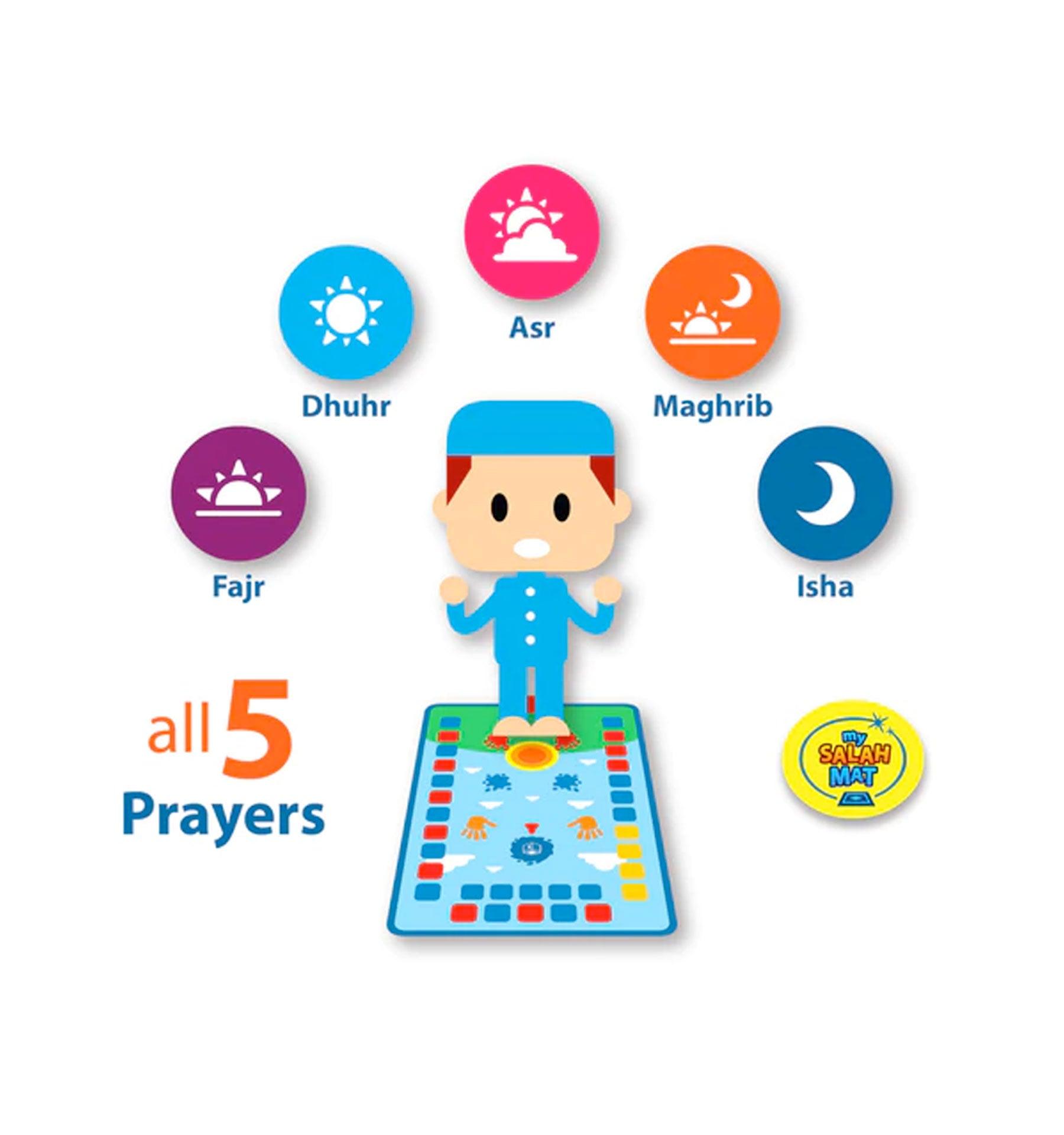 My Salah Mat Interactive Prayer Mat for Kids - Islamic Pixels