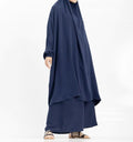 Navy 2 Piece Jilbab - Islamic Pixels