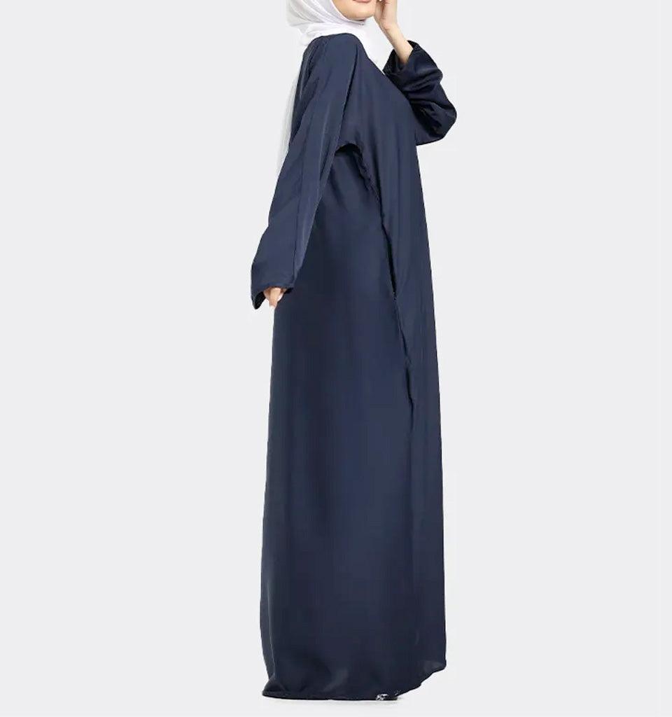 Navy Basic Abaya - Islamic Pixels
