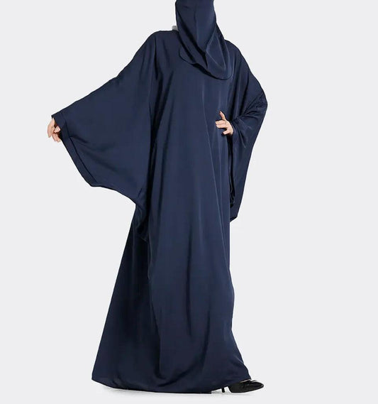 Navy Basic Farasha Abaya - Islamic Pixels