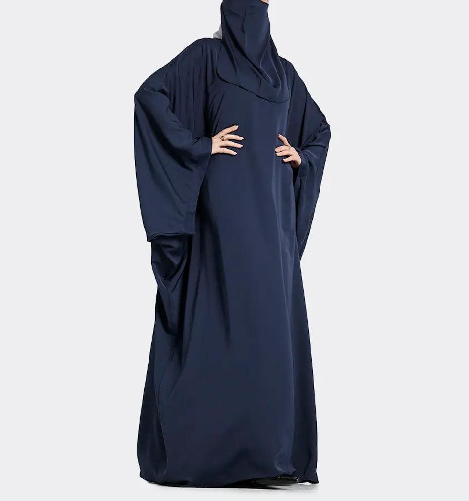 Navy Basic Farasha Abaya - Islamic Pixels