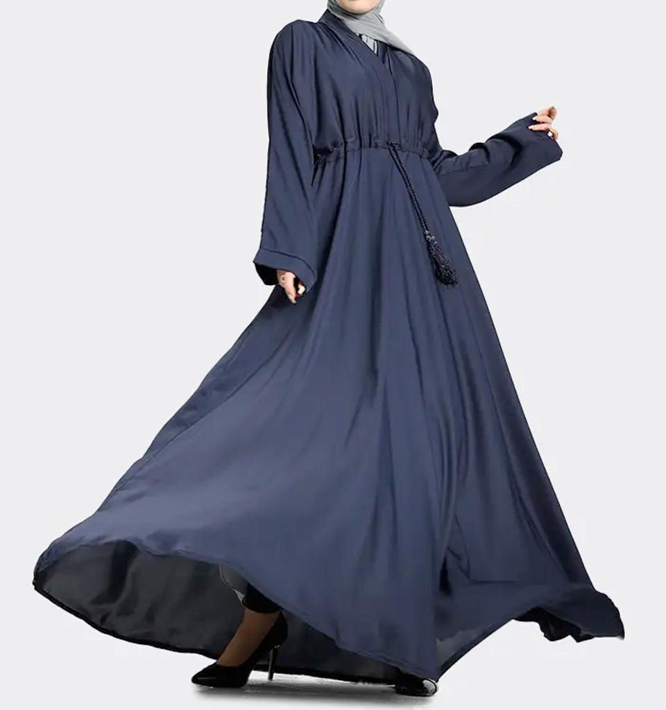 Navy Fozia Abaya - Islamic Pixels