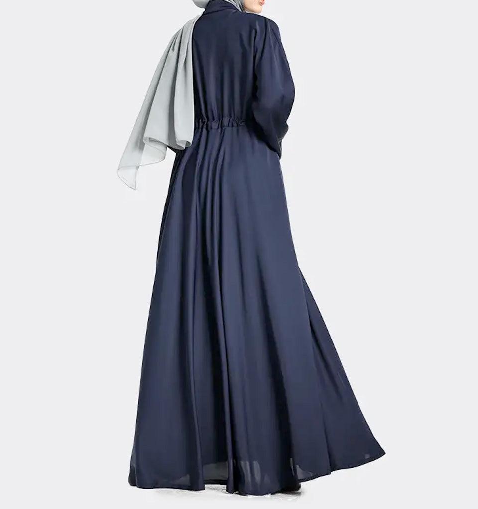 Navy Fozia Abaya - Islamic Pixels