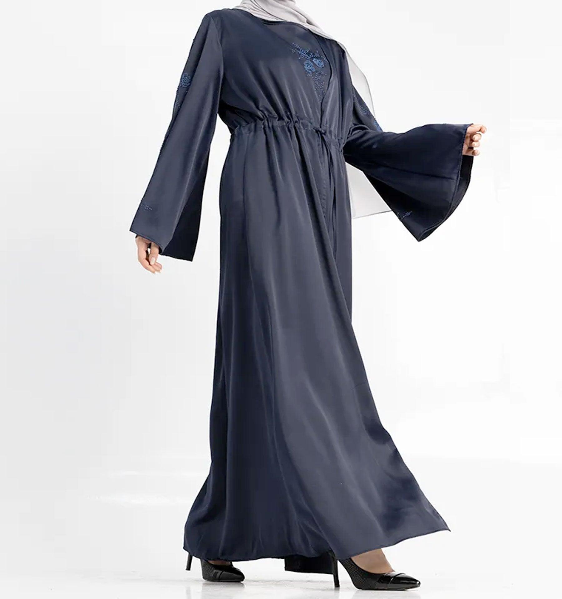 Navy Giaa 2-Piece Abaya - Islamic Pixels