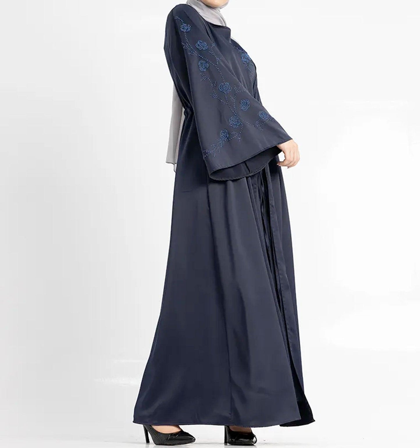 Navy Giaa 2-Piece Abaya - Islamic Pixels