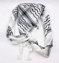 Original Hirbawi (White/Black) Traditional Scarf - Islamic Pixels