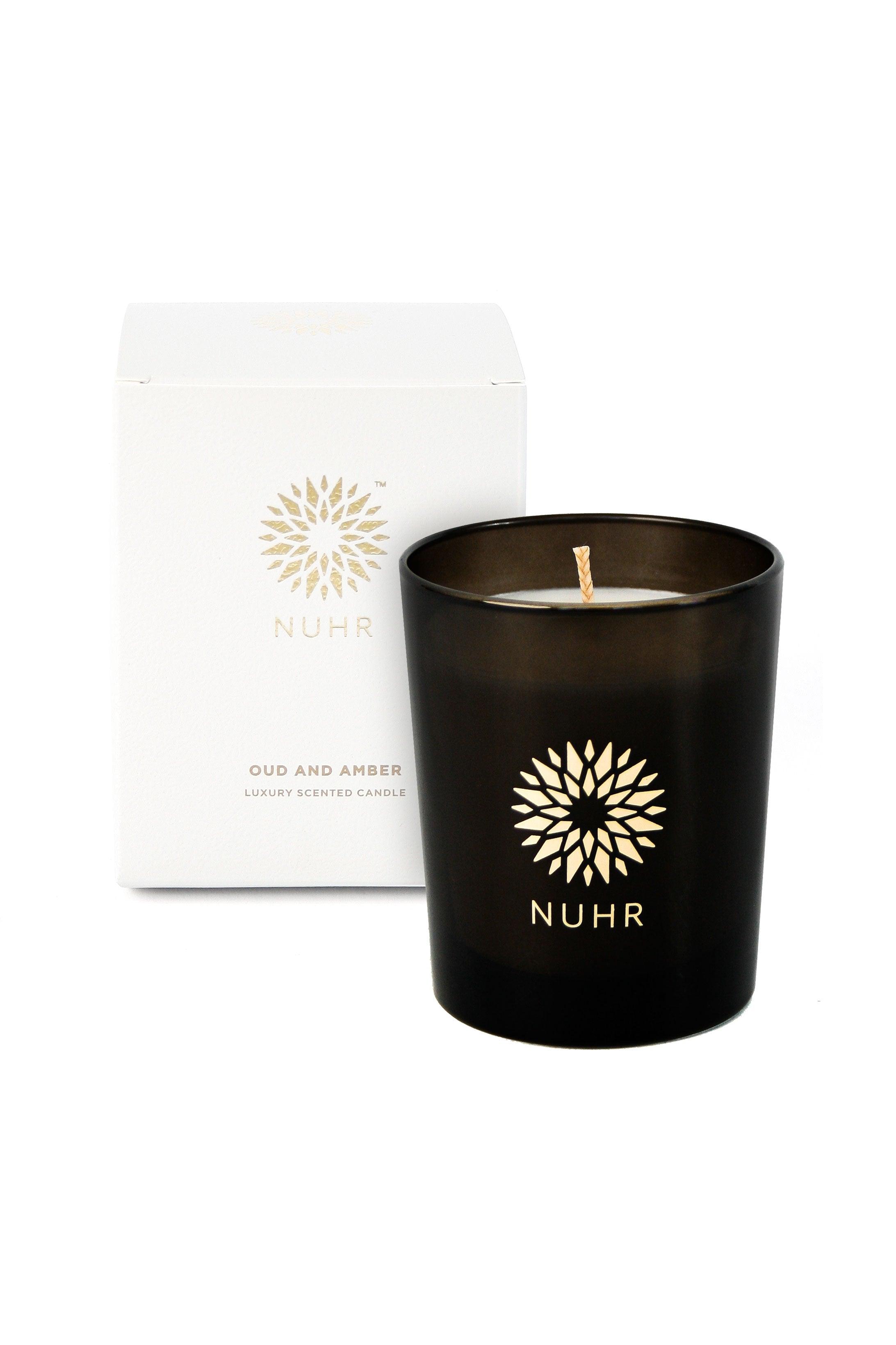 Oud & Amber Luxury Scented Candle - Islamic Pixels