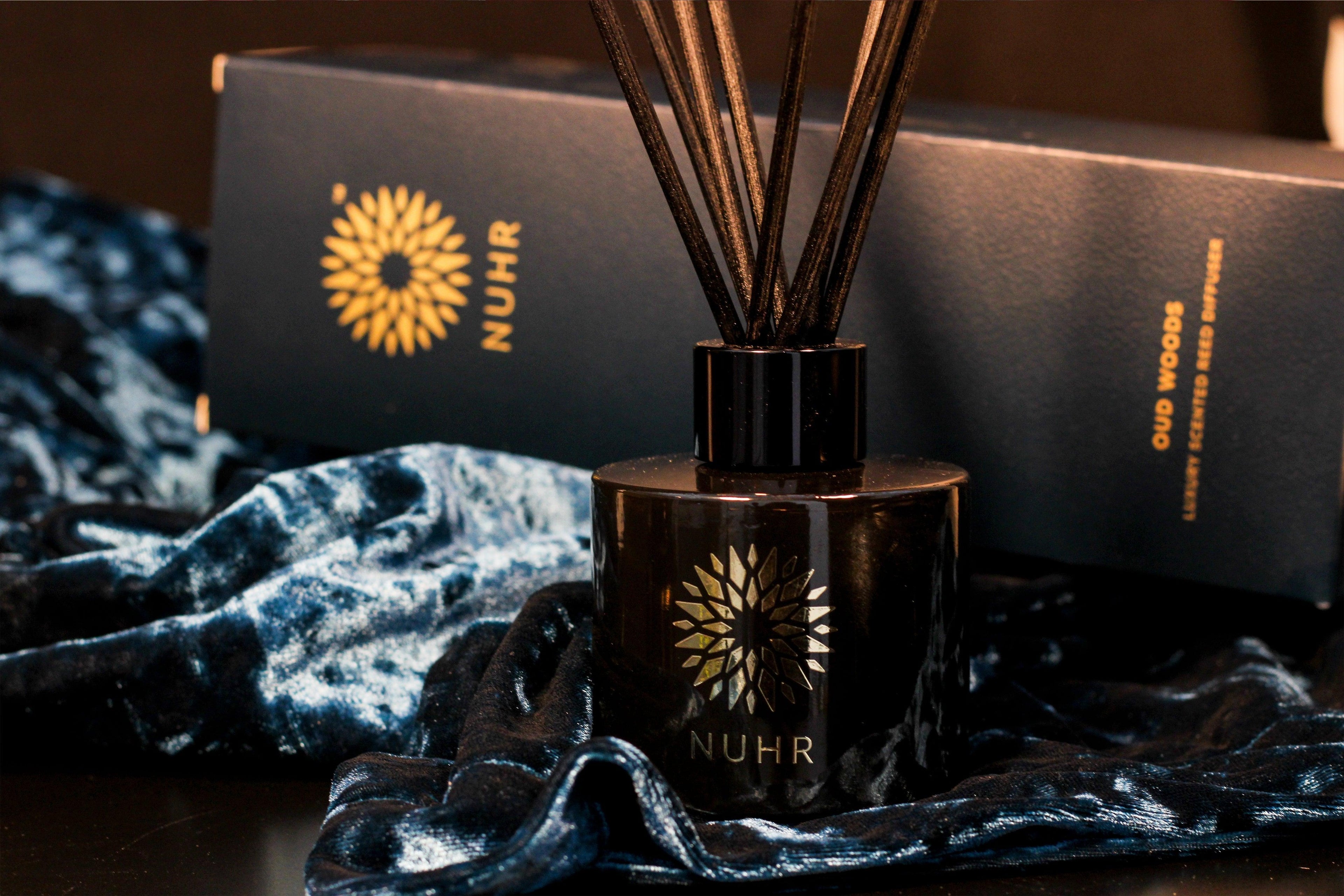 Oud Woods Luxury Reed Diffuser - Islamic Pixels