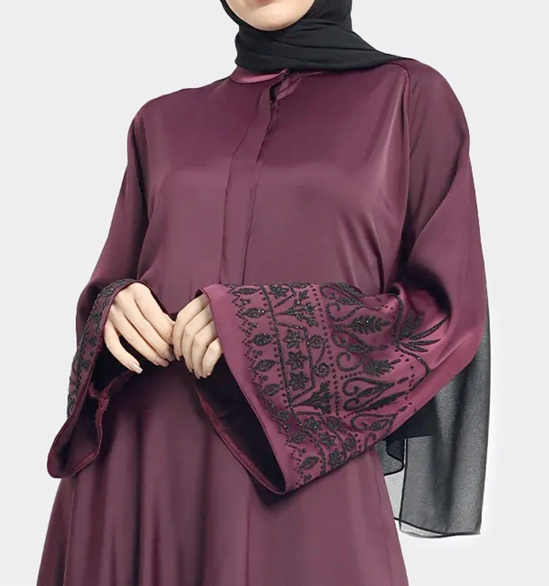 Plum Anya Abaya - Islamic Pixels