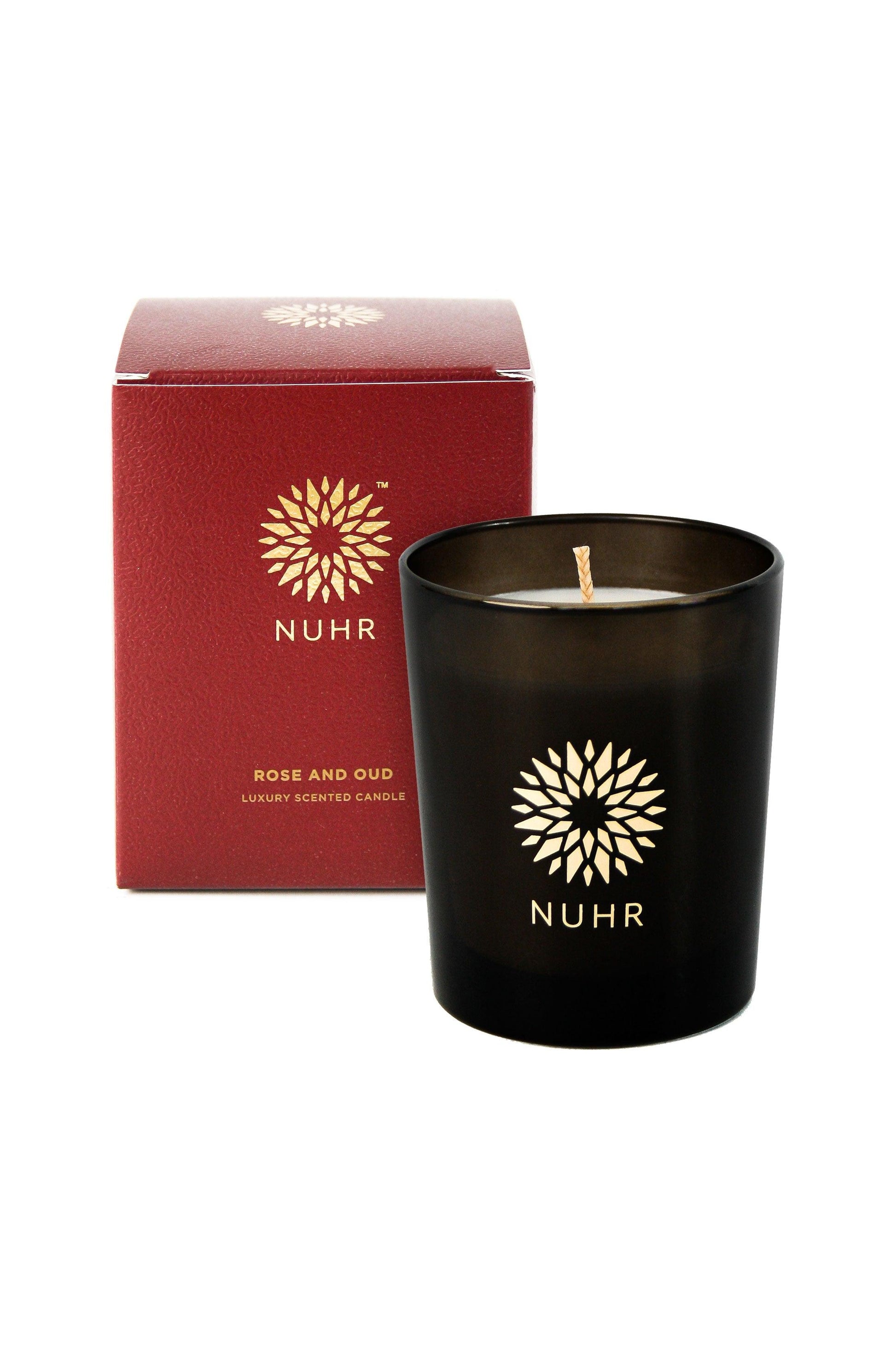 Rose & Oud Luxury Scented Candle - Islamic Pixels