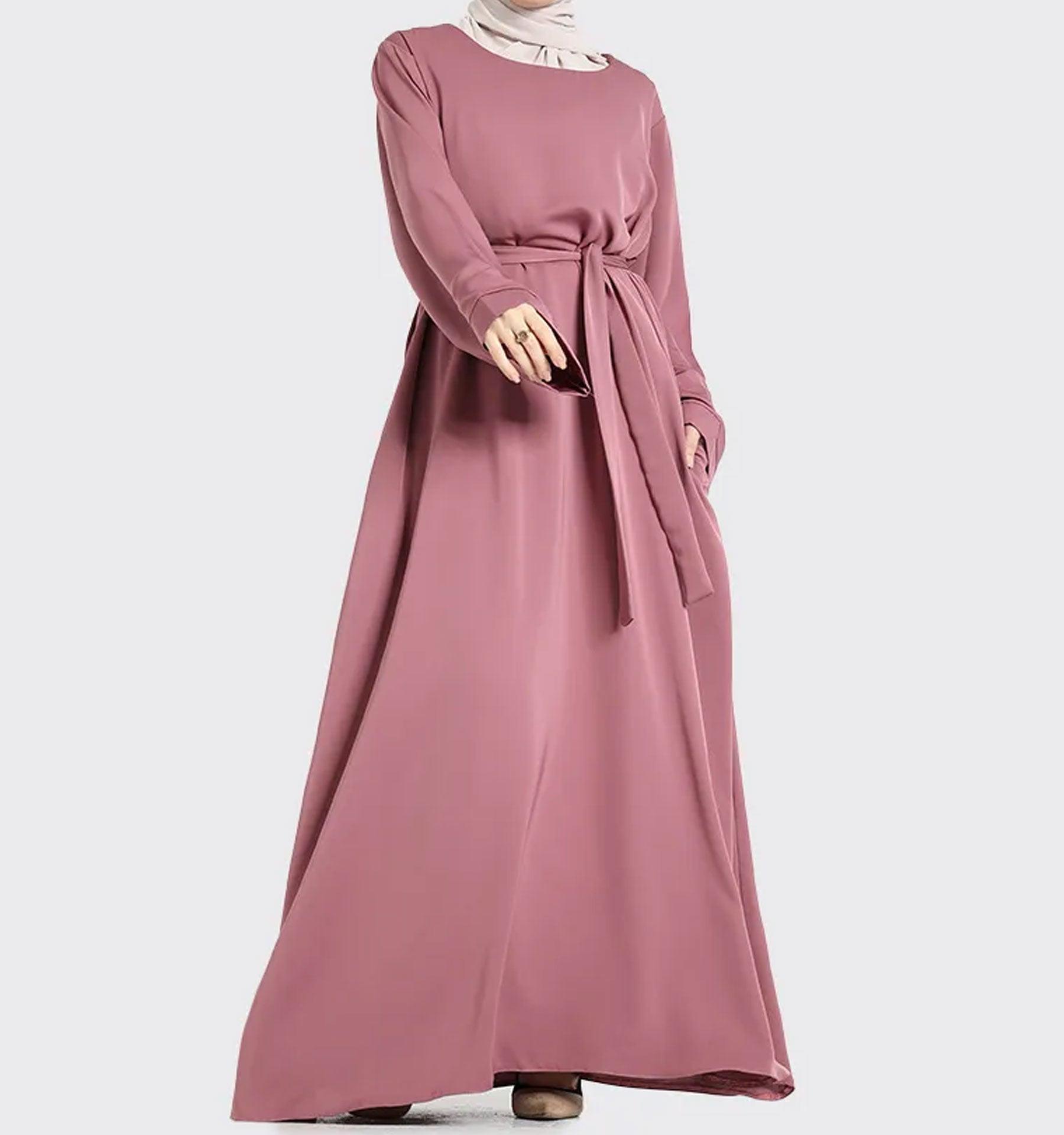 Rose Plain Abaya - Islamic Pixels