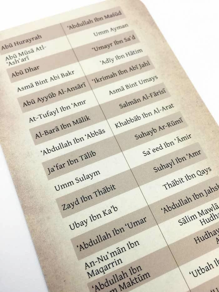 Sahaba Cards - Islamic Pixels
