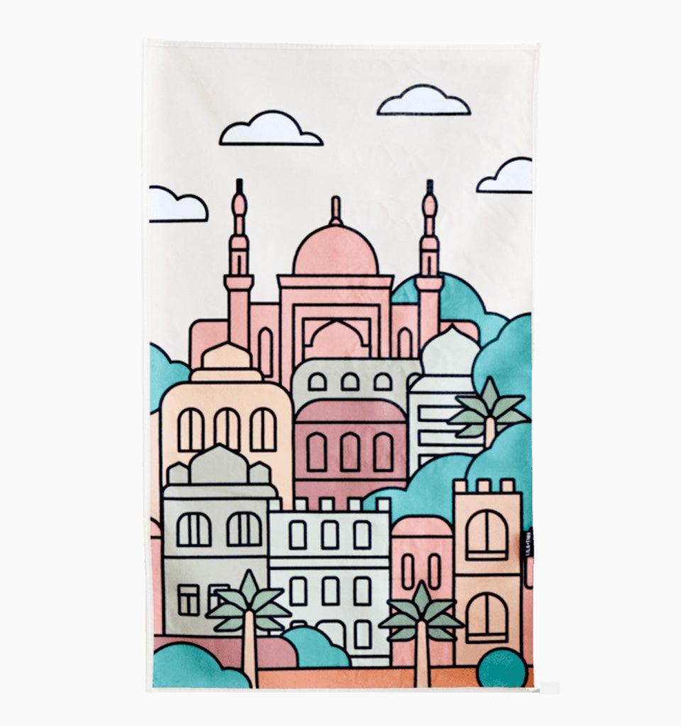 Town Prayer Mat for Children - Islamic Pixels